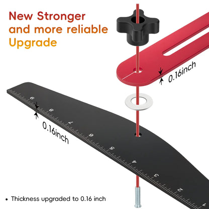 Aluminum alloy stair tread template tool