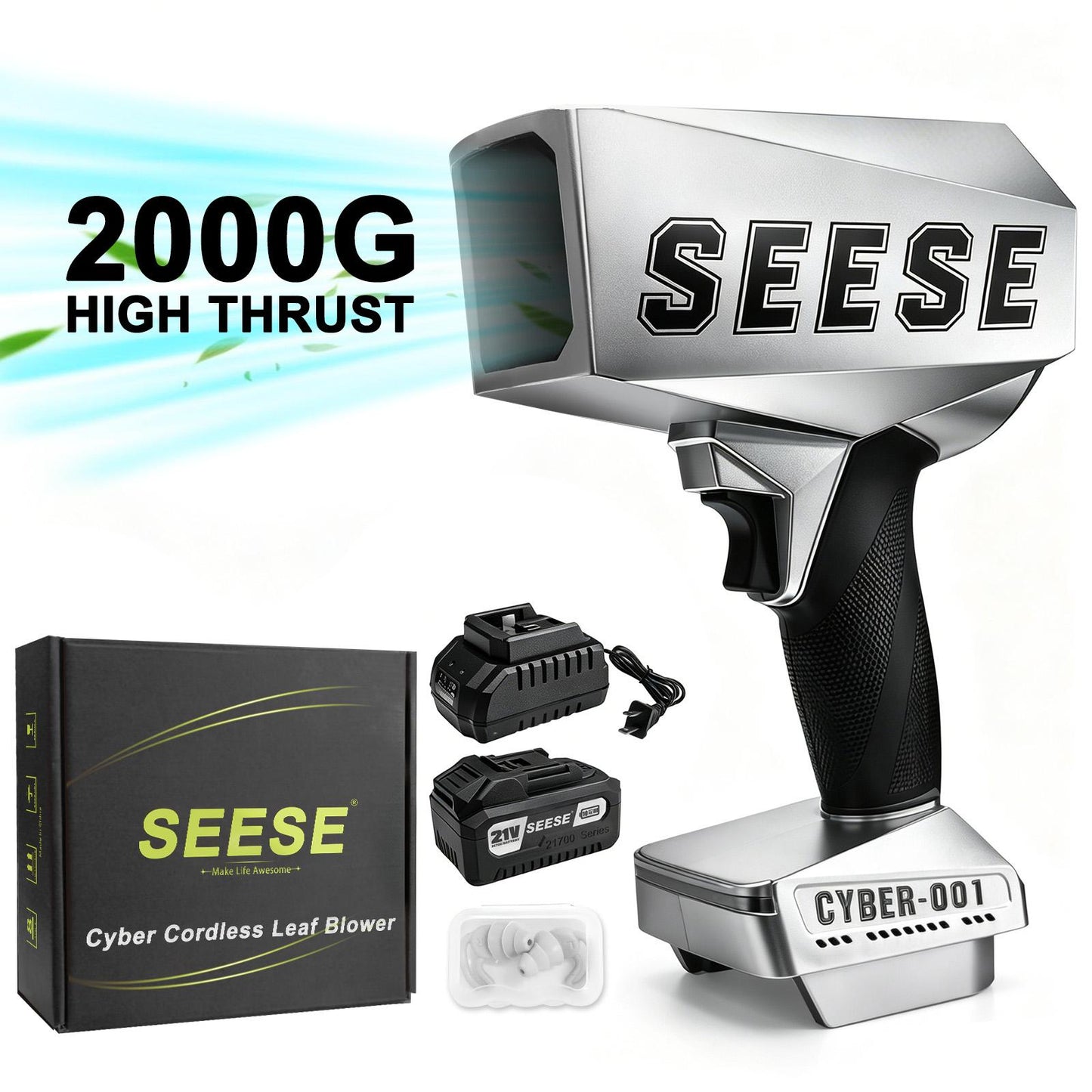 2000G Cyber Cordless High-Power Turbine Fan Blade Blower
