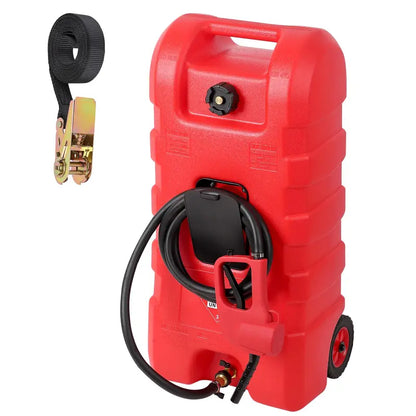 15-gallon portable fuel tank with LE pump and 10-foot hose